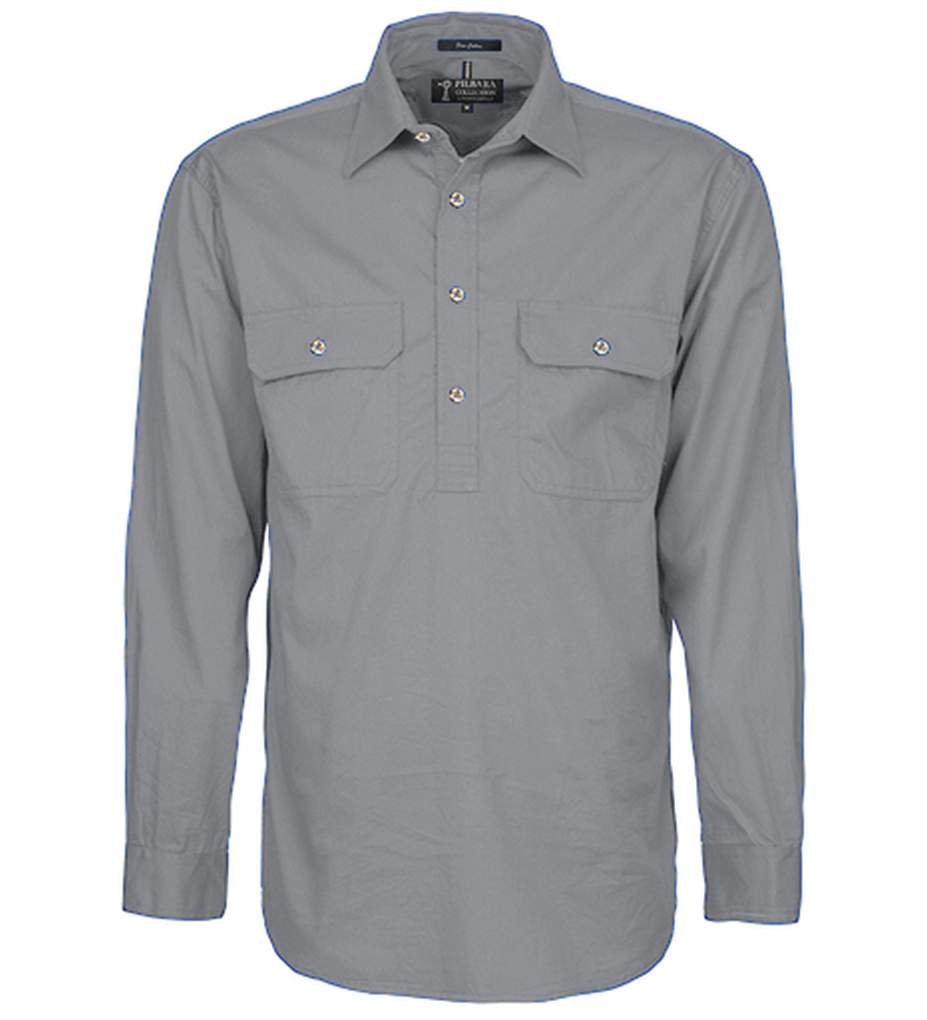 Ritemate Pilbara Mens Closed Front L/W Shirt