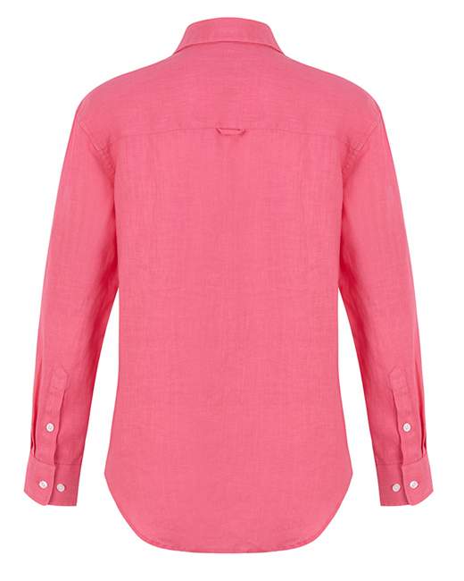 Pilbara Ladies Florence Linen Lipstick Swiss Tab Shirt