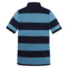Ritemate Pilbara Mens Striped Slate/Navy Polo