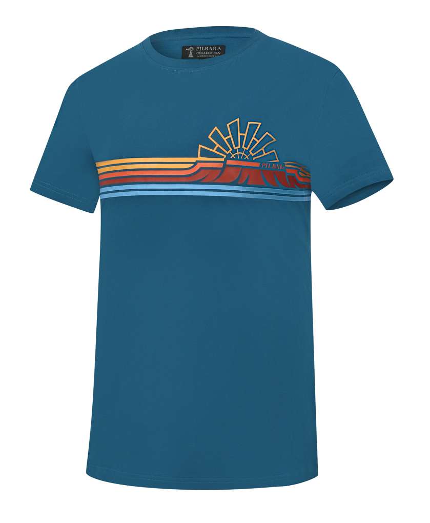 Ritemate Pilbara Mens Graphic Crew T-shirt