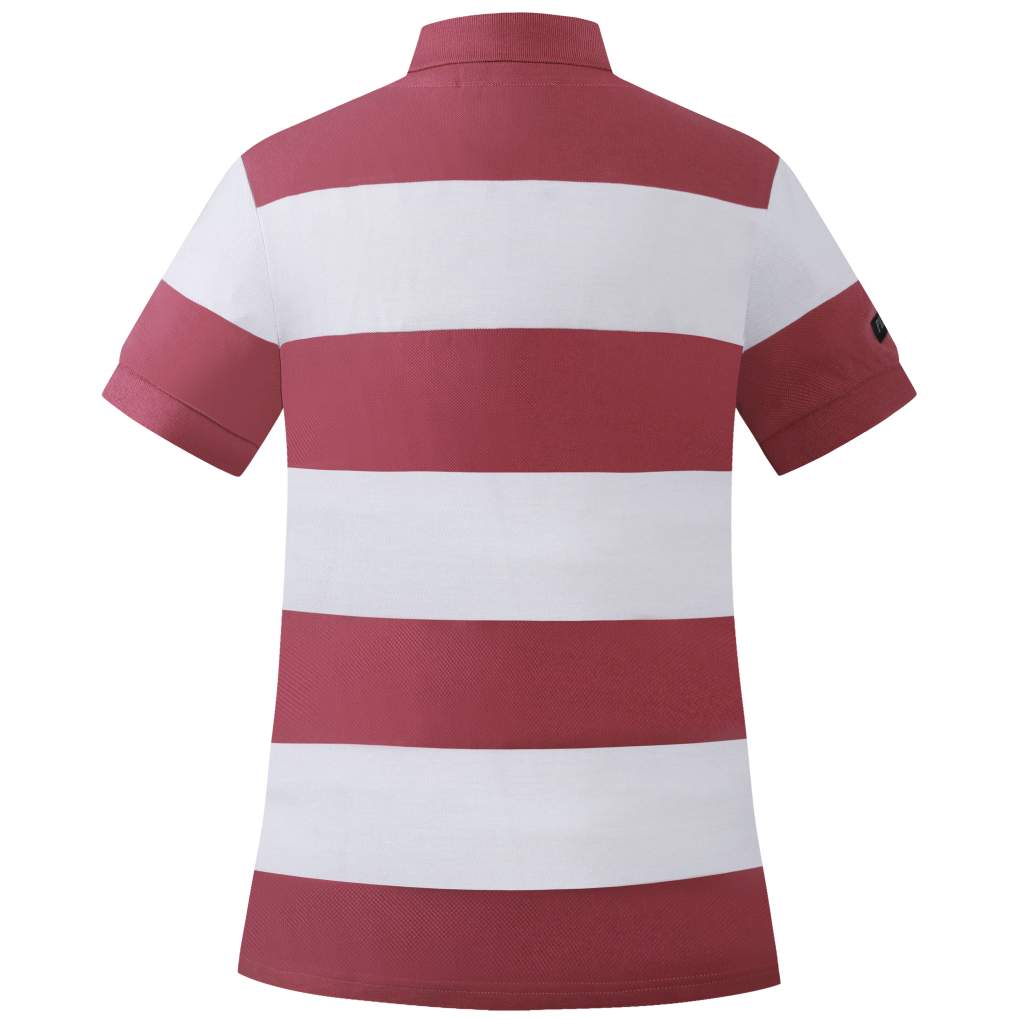 Pilbara Ladies Sophia Cotton Polo Cardinal/White