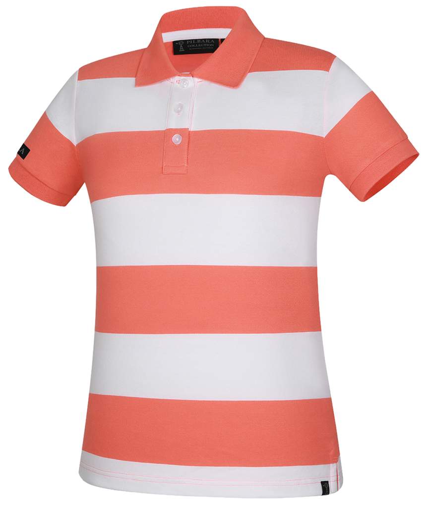 Pilbara Ritemate Ladies Sophia Cotton Polo Camellia/White
