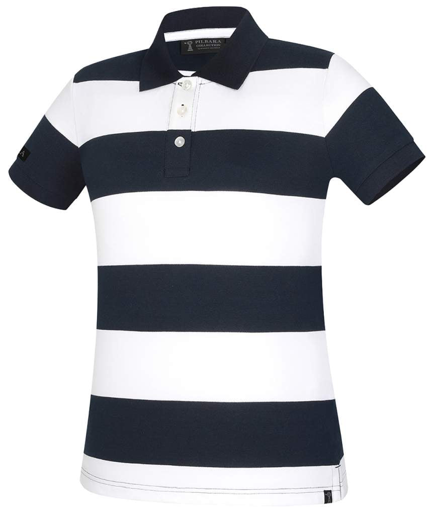 Pilbara Ritemate Ladies Sophia Cotton Polo Navy/White