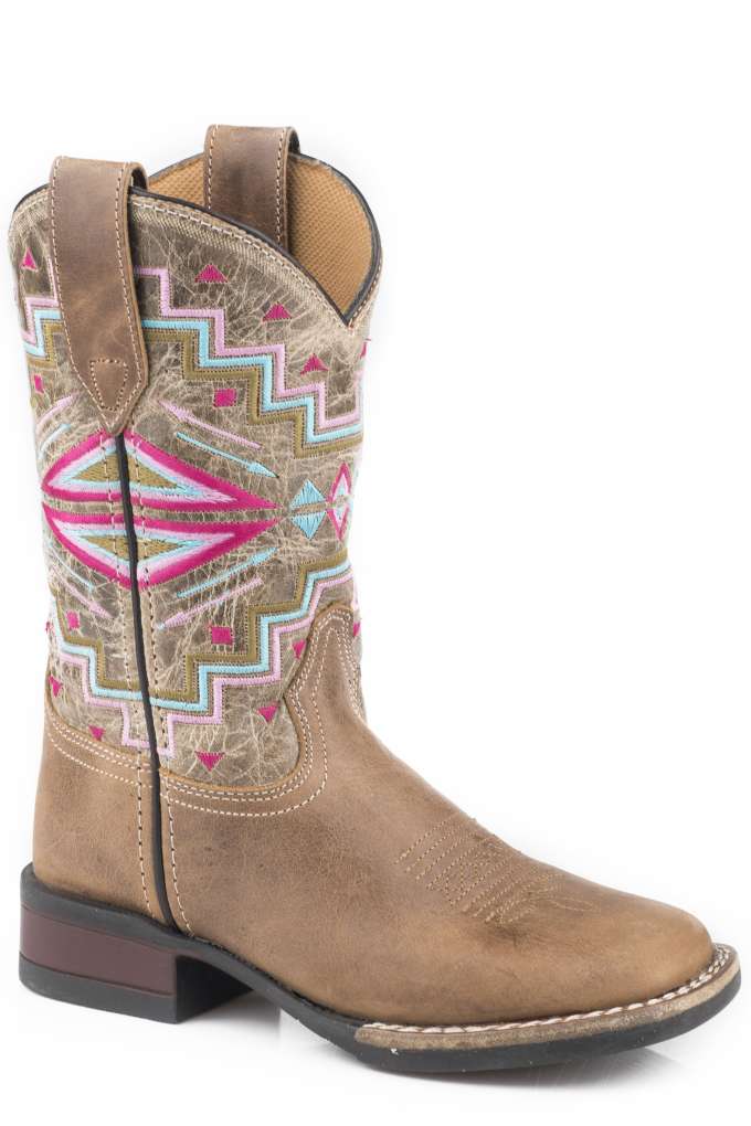 Roper Kids Monterey Aztec Tan