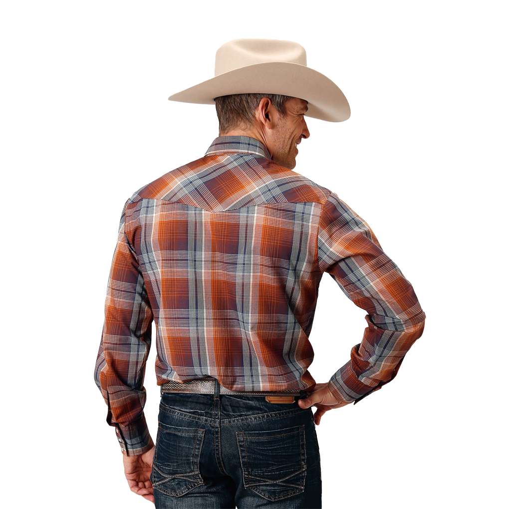 Roper Mens Karman Rusty Plaid Shirt