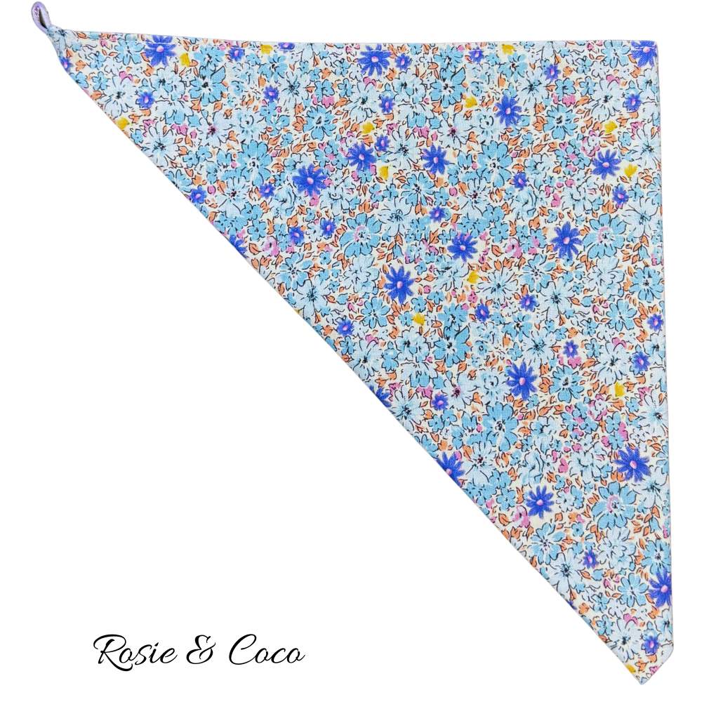 Rosie & Coco Scarf Cool Blue Floral