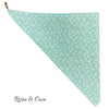 Rosie &amp; Coco Scarf Green With Small White Flower