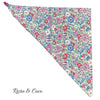 Rosie &amp; Coco Scarf  Large Blue Pink Flowers