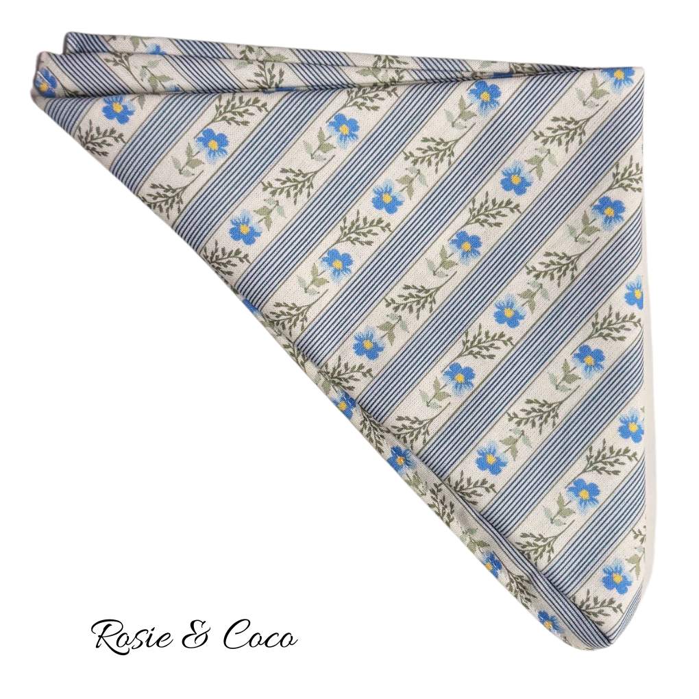 Rosie &amp; Coco Scarf Blue Pinstripe