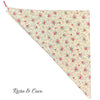 Rosie &amp; Coco Scarf White With Small Pink Blue Flowers
