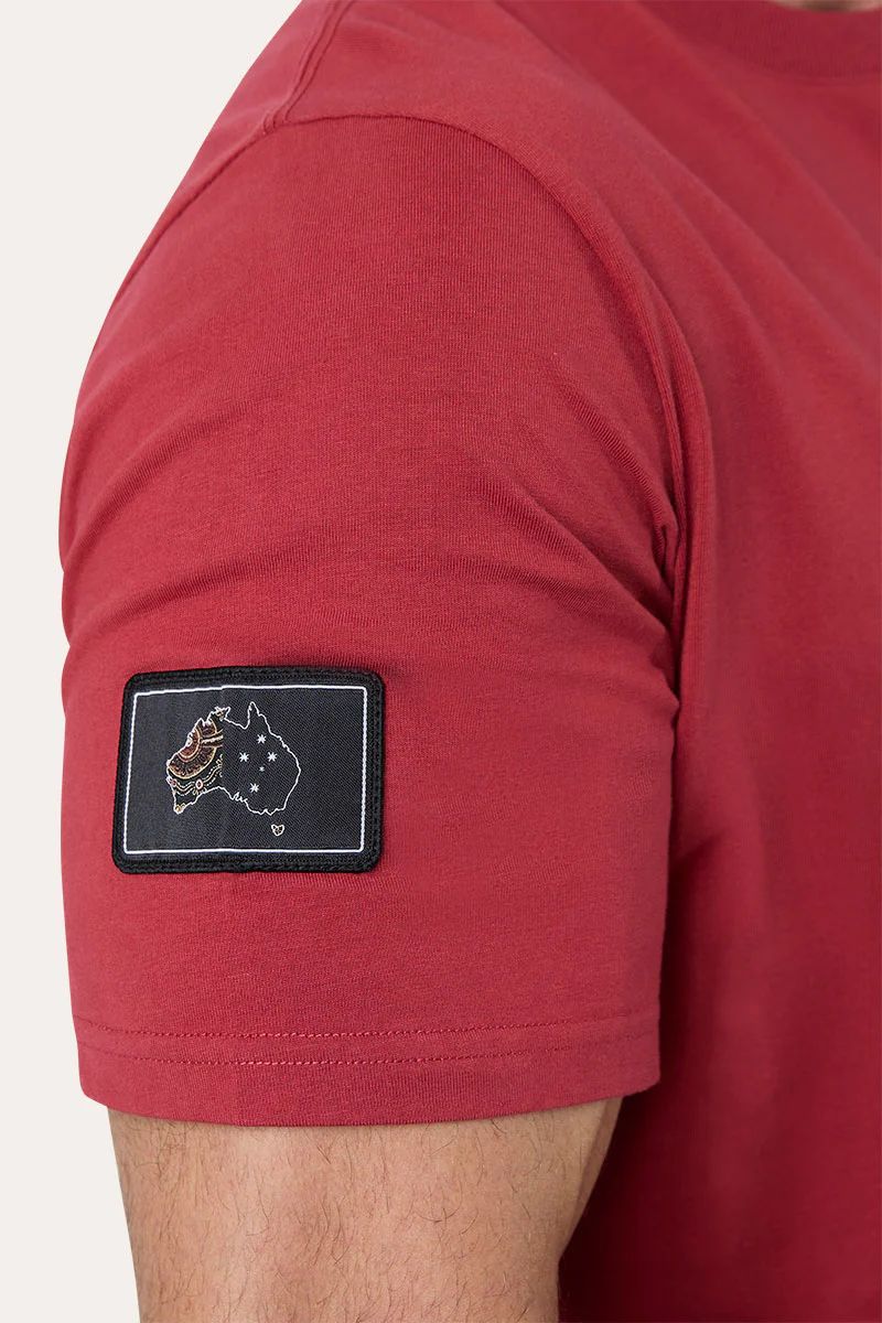 Ringers Western Mens Garbala Tee Brick Red