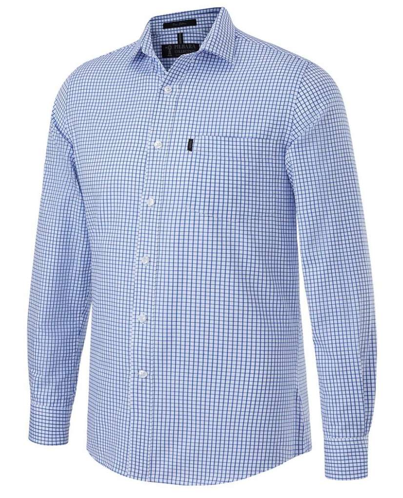 Ritemate Pilbara Mens Check Single Pocket Shirt