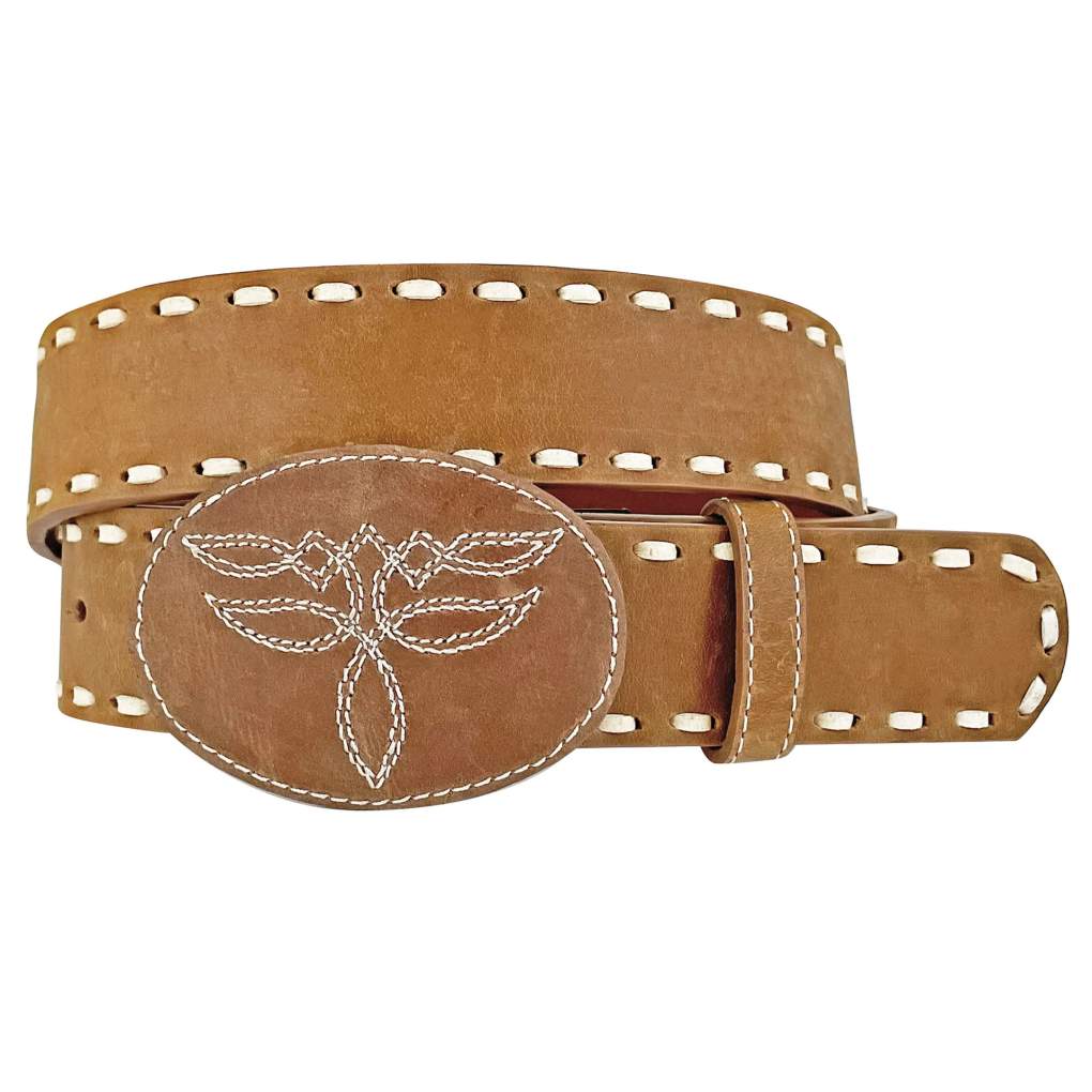 Roper Ladies Crazy Horse Leather Laced Edge Belt