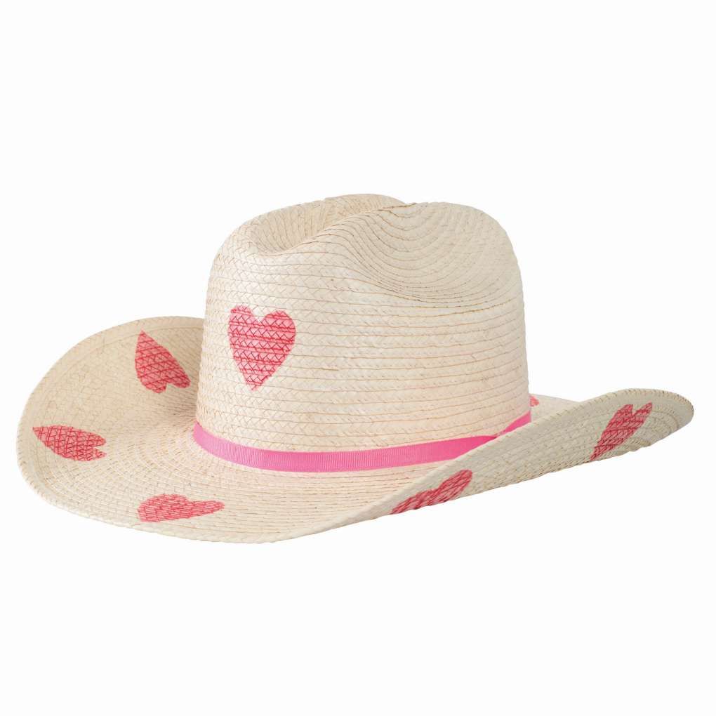 Sunbody Cattleman Kids Pink Hearts