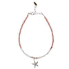 S&amp;S Rhodenite Bracelet With Starfish
