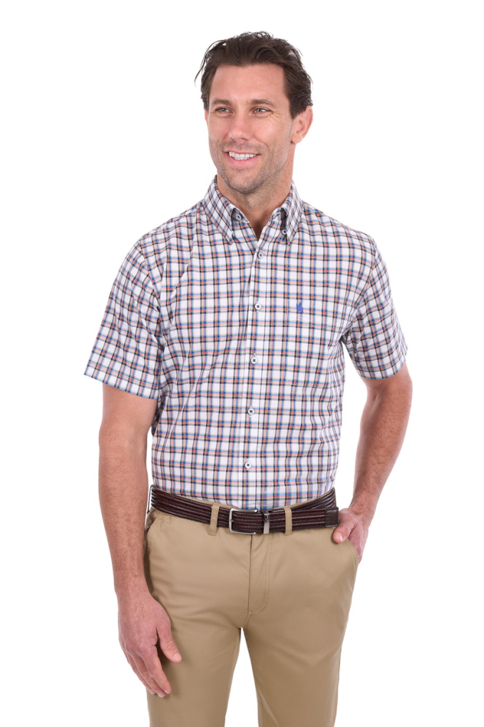 Thomas Cook Mens Arlo S/S Plaid Shirt