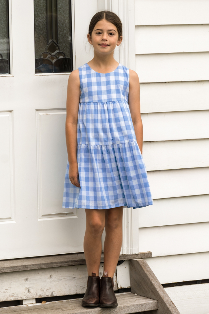 Thomas Cook Girls Amity Check Sleeveless Dress