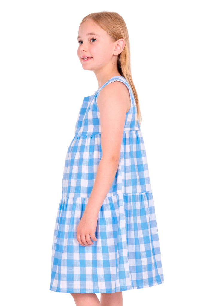 Thomas Cook Girls Amity Check Sleeveless Dress