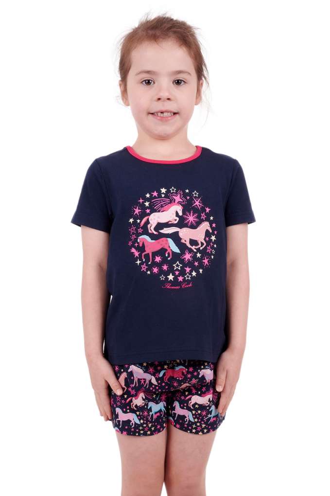 Thomas Cook Girls Starlight Glow In Dark PJs