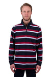 Thomas Cook Mens Rick Striped 1/4 Zip Rugby