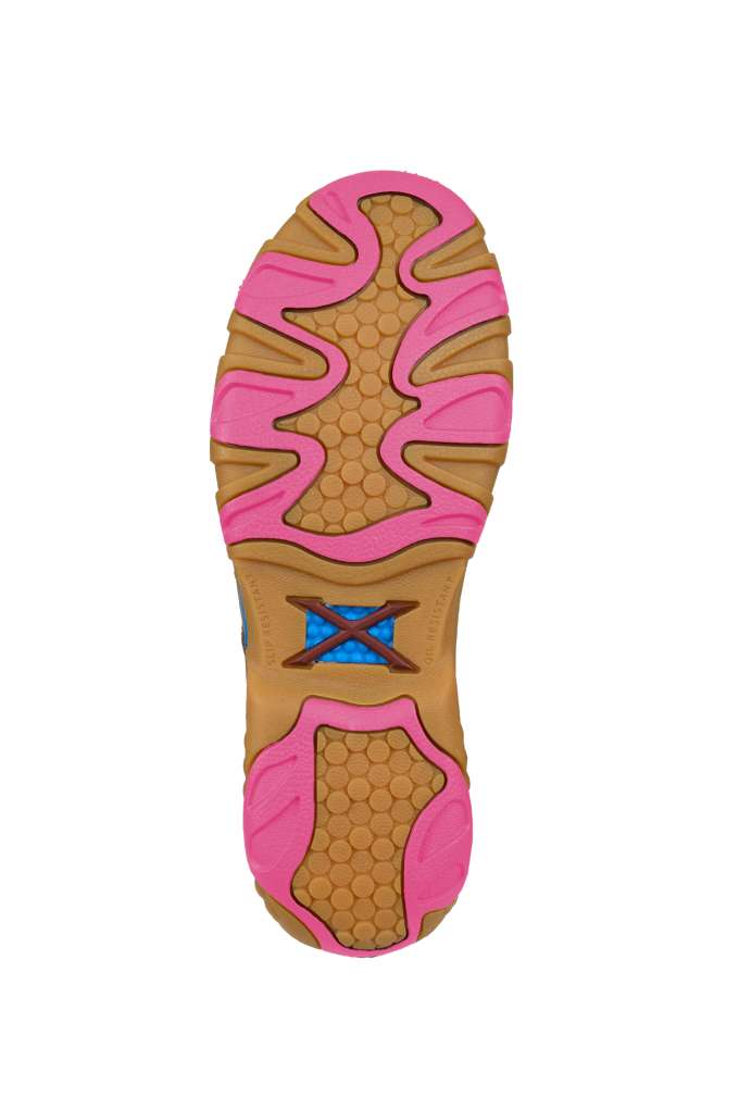 Twisted X Ladies Pink Ribbon Cellstretch Elastic Tie Moc