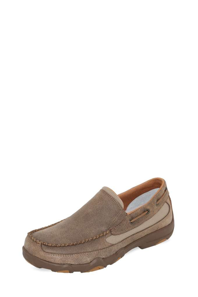 Twisted X Mens Ultralite X Slip On Driving Moc Brown Bomber