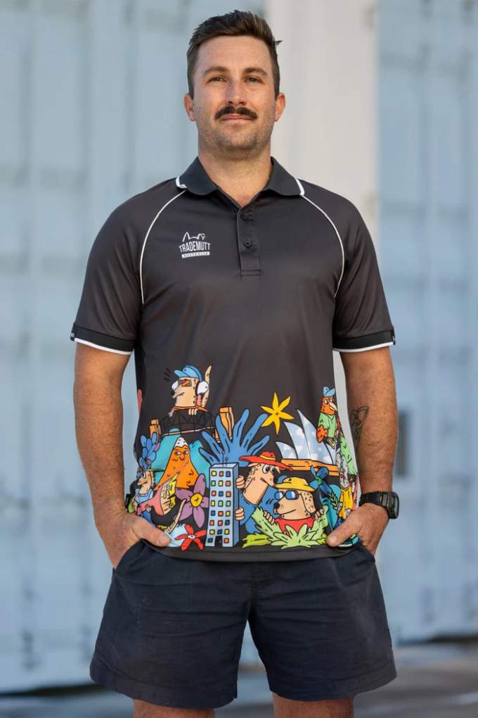 TradeMutt Unisex The Big Smoke Placement Polo