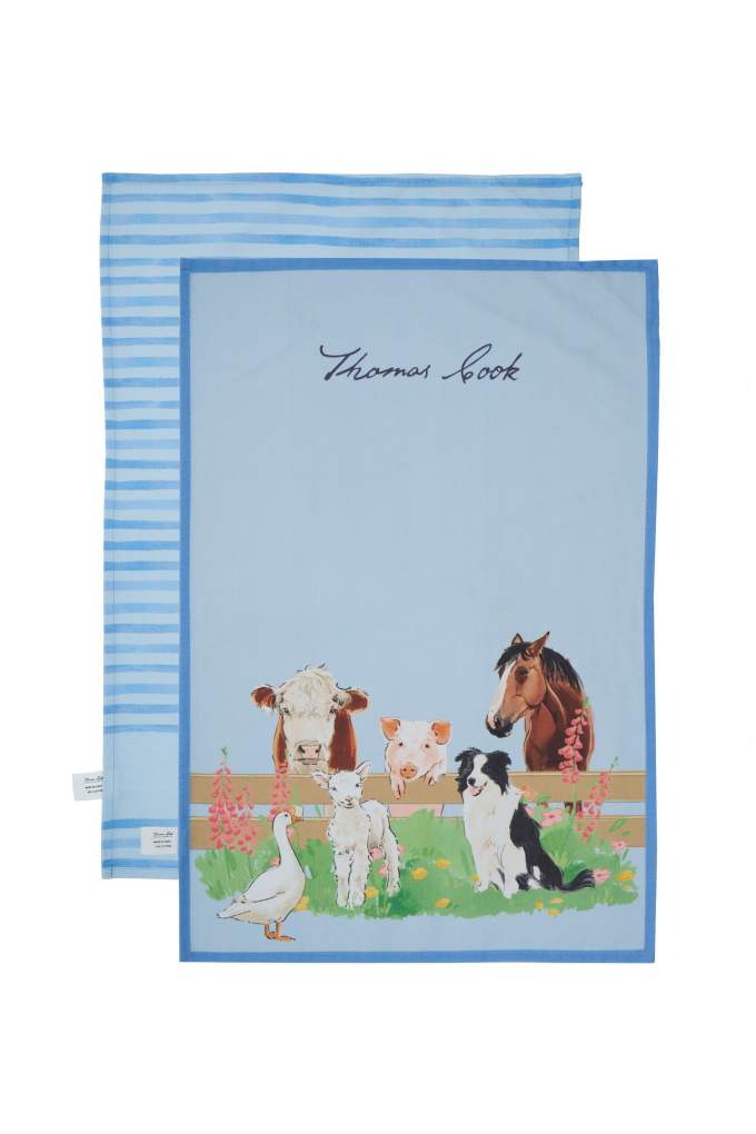 Thomas Cook Tea Towel Farm Animals 2 Pack