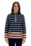 Thomas Cook Ladies Andorra Stripe Zip Rugby