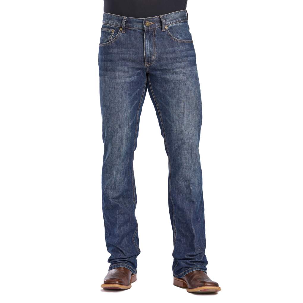 Tin Haul Mens 1660 Jagger Logo Blue Jeans