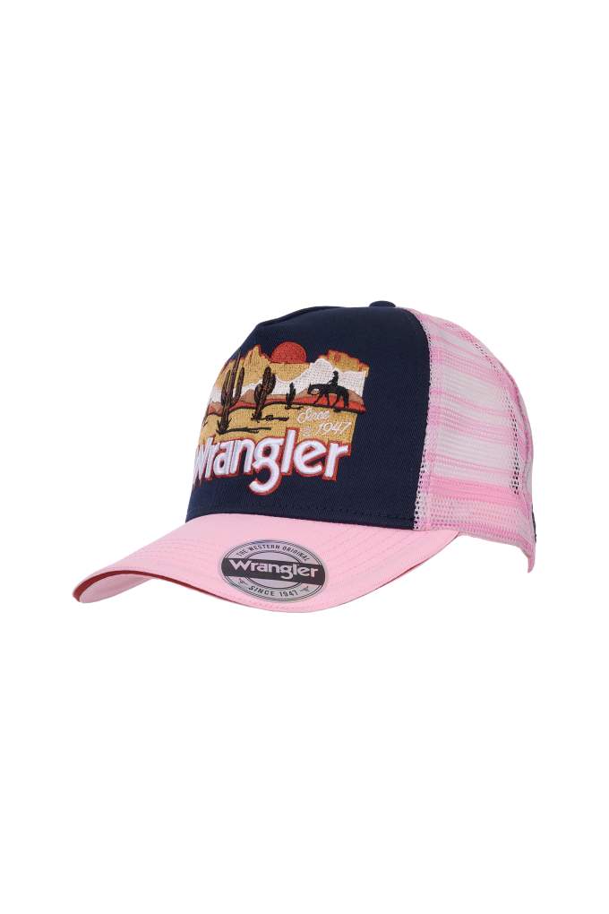 Wrangler Ladies Darla Ponytail High Profile Trucker Cap