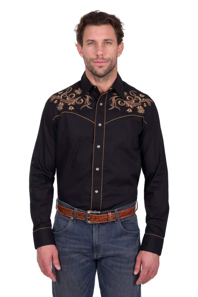 Wrangler Mens Luke Embroidered Shirt