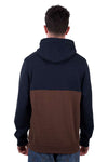 Wrangler Mens Paul Hoodie Navy/Tan