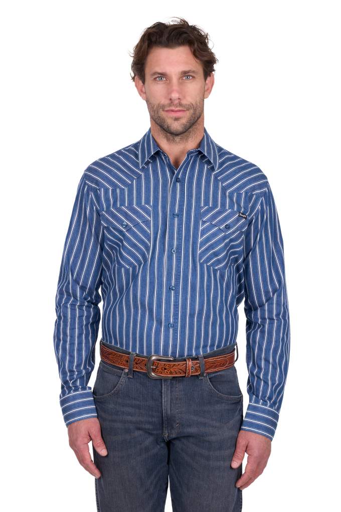 Wrangler Mens Roy Stripe Shirt