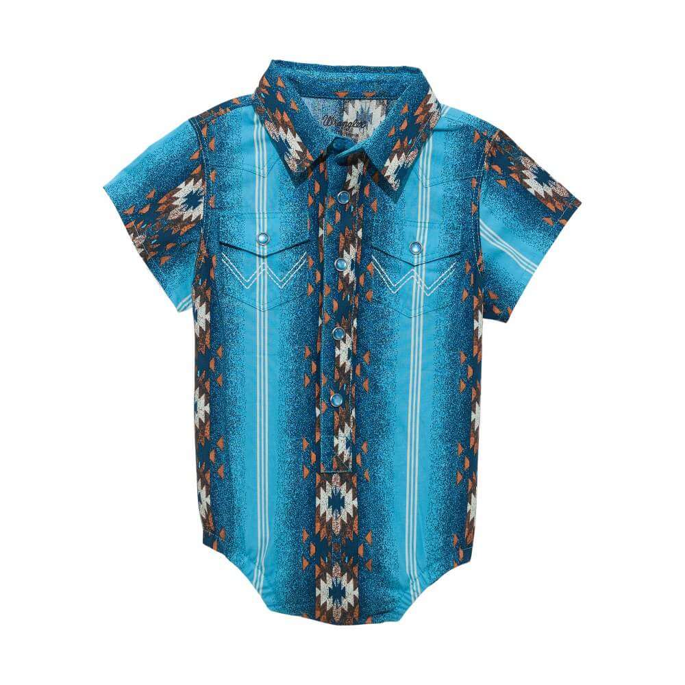 Wrangler Boys Aztec Western S/S Bodysuit