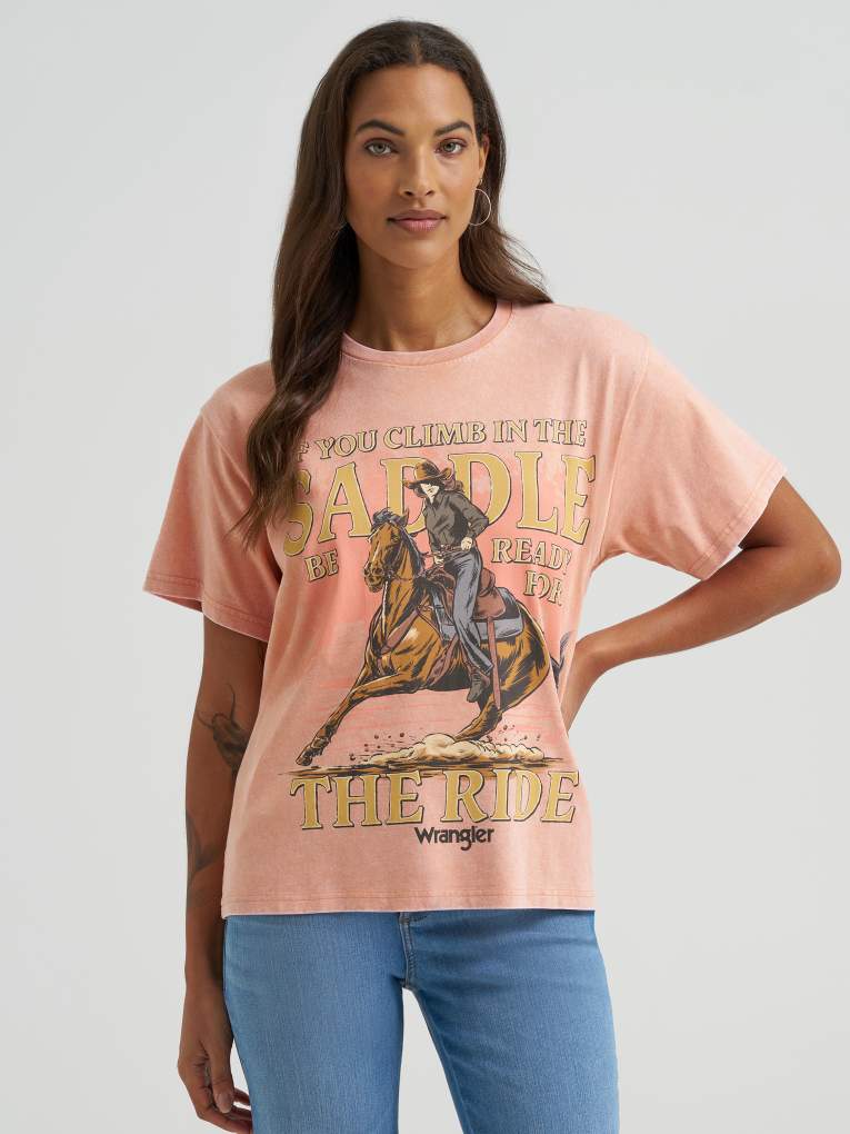 Wrangler Ladies Ready For The Ride Tee