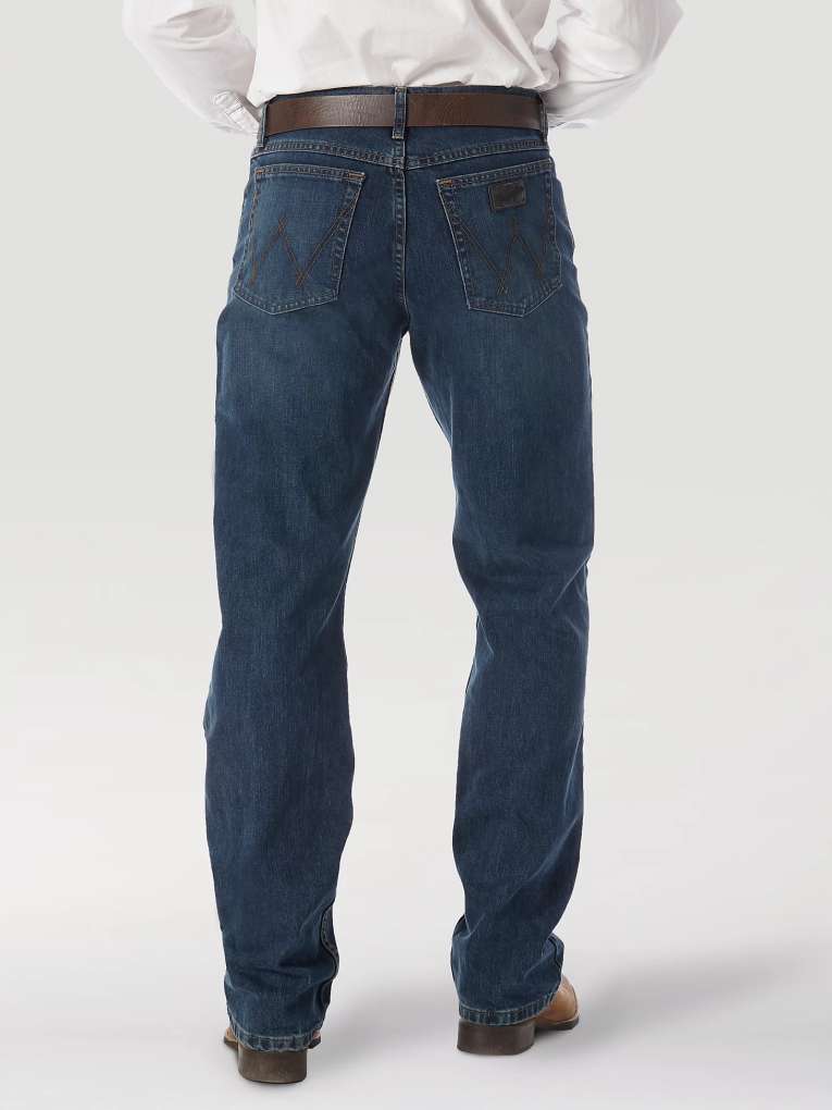 Wranglers Mens 20X Comp Relaxed Jeans Riverwash