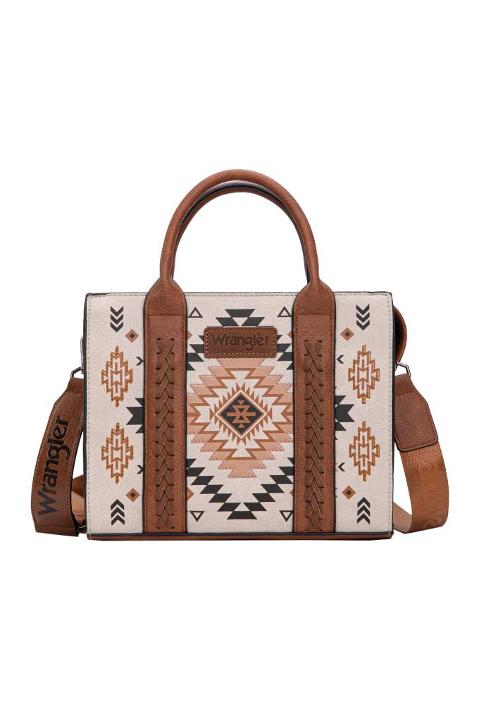 Wrangler Talia Aztec Crossbody Bag Natural