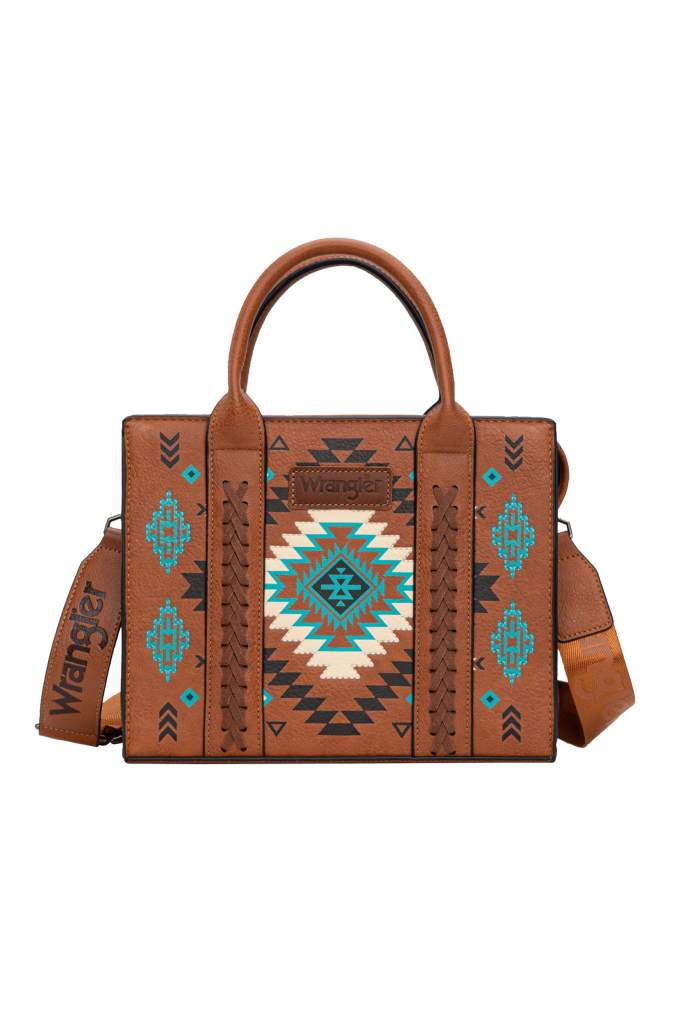 Wrangler Talia Aztec Crossbody Bag Tan