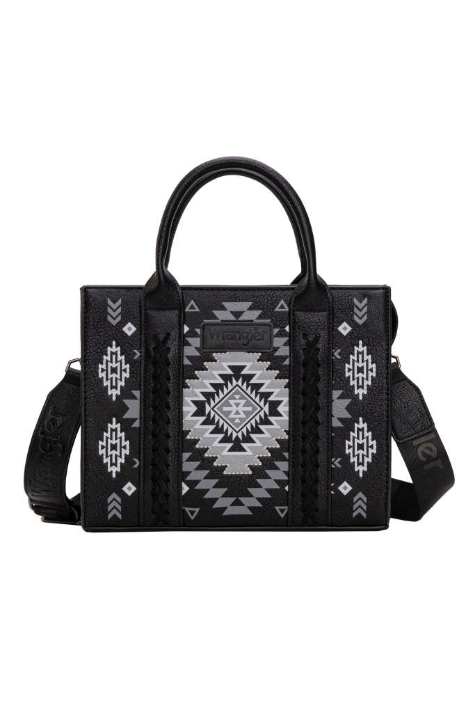 Wrangler Talia Aztec Crossbody Bag Black
