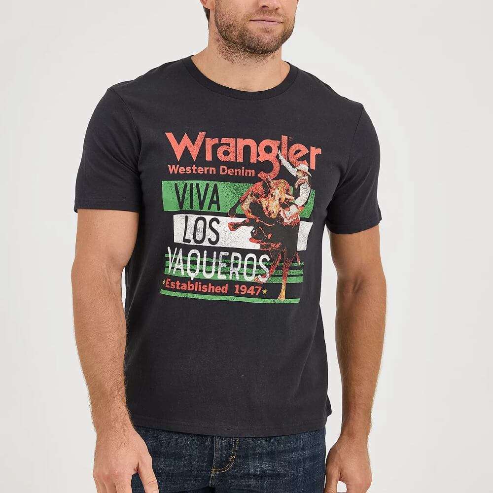Wrangler Mens Viva Los Vaqueror Tee