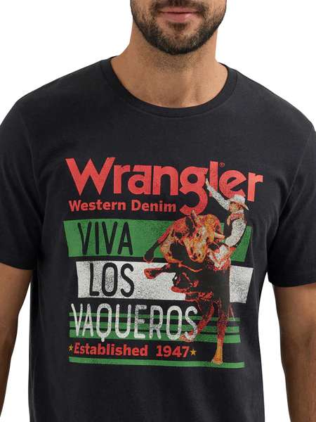 Wrangler Mens Viva Los Vaqueror Tee