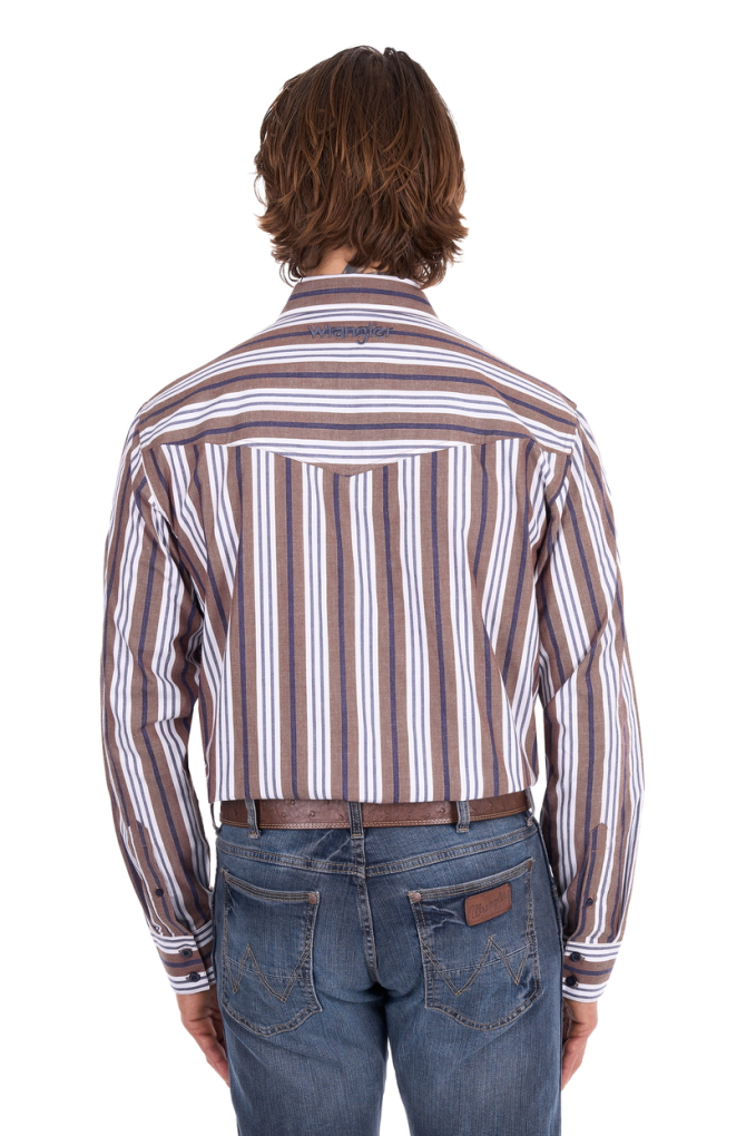 Wrangler Mens Eli Stripe Shirt