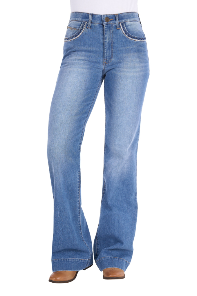 Wrangler Ladies Margo Willow Kora Blue Trouser Jean