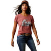 Ariat Ladies Barnyard Tee Red Clay Heather