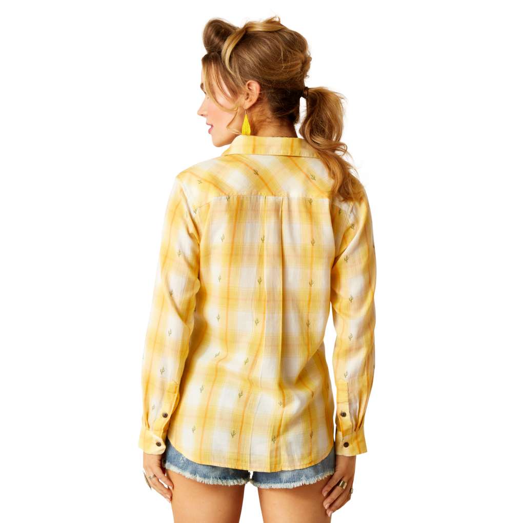 Ariat Ladies Real Billie Jean Cactus Plaid Shirt