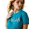 Ariat Ladies Real Boot Kickin Logo Tee Exotic Plume