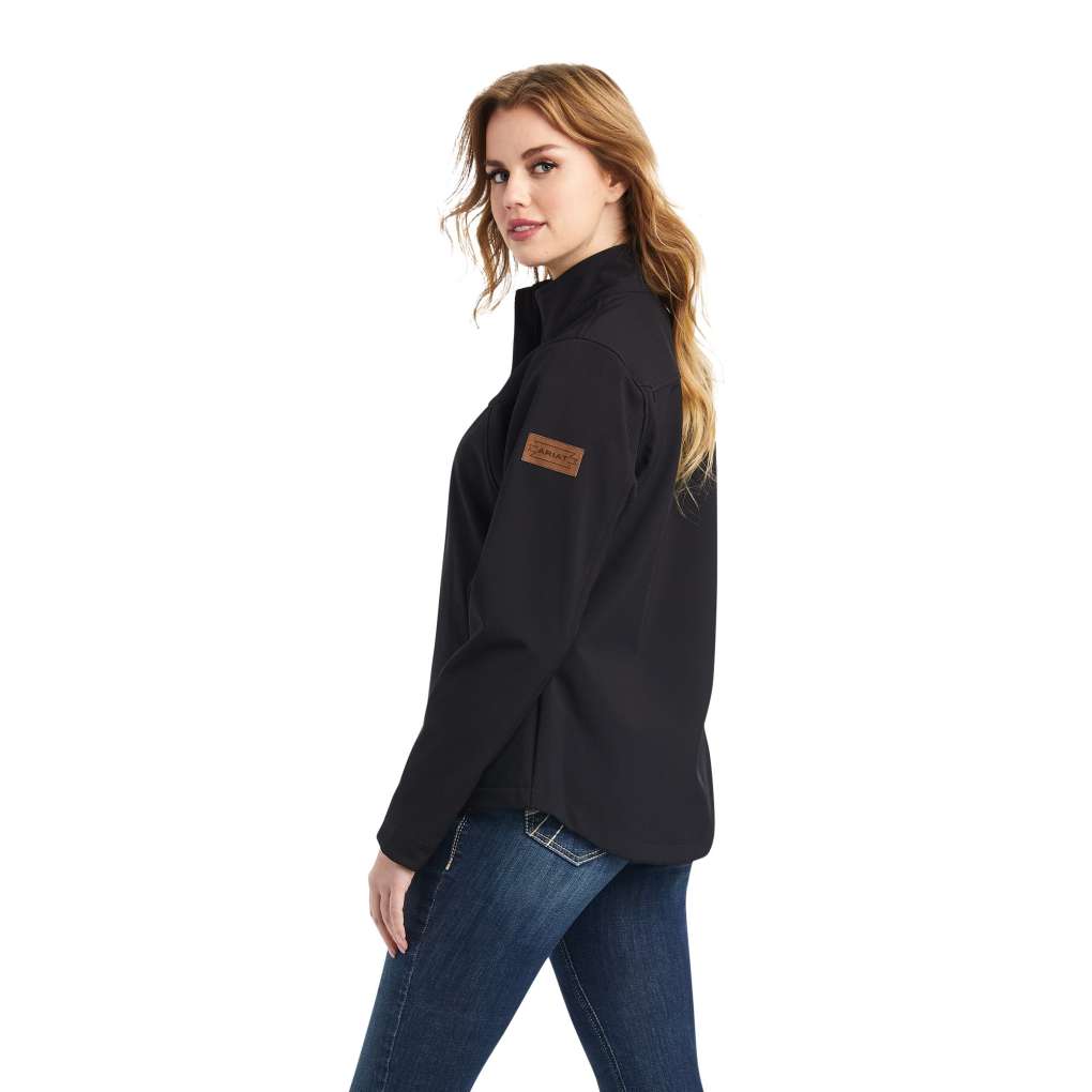 Ariat Ladies Chimayo Team Logo Softshell Jacket Black/New Mexico