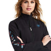 Ariat Ladies Chimayo Team Logo Softshell Jacket Black/New Mexico