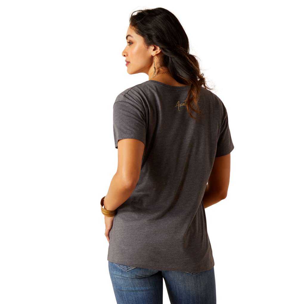 Ariat Ladies Cowboy Hat Tee Titanium